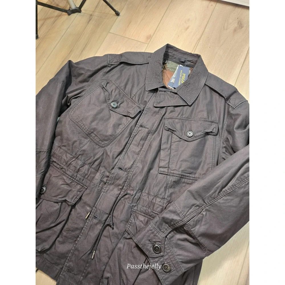 Polo Ralph Lauren Jacket Mens Large Field Camo Reveresable Liner Chore NWT